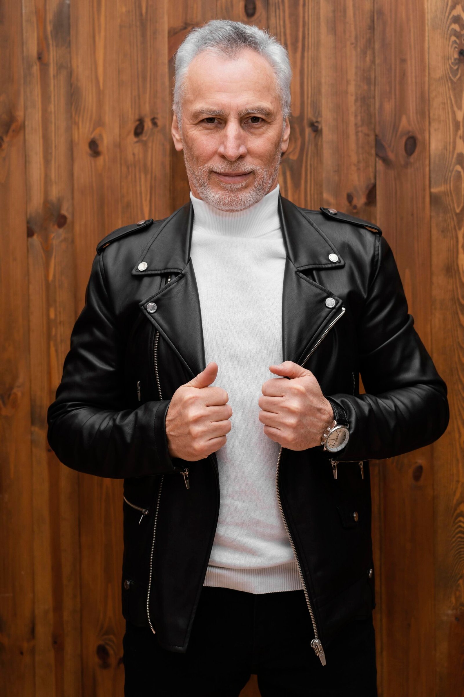 mens leather jacket