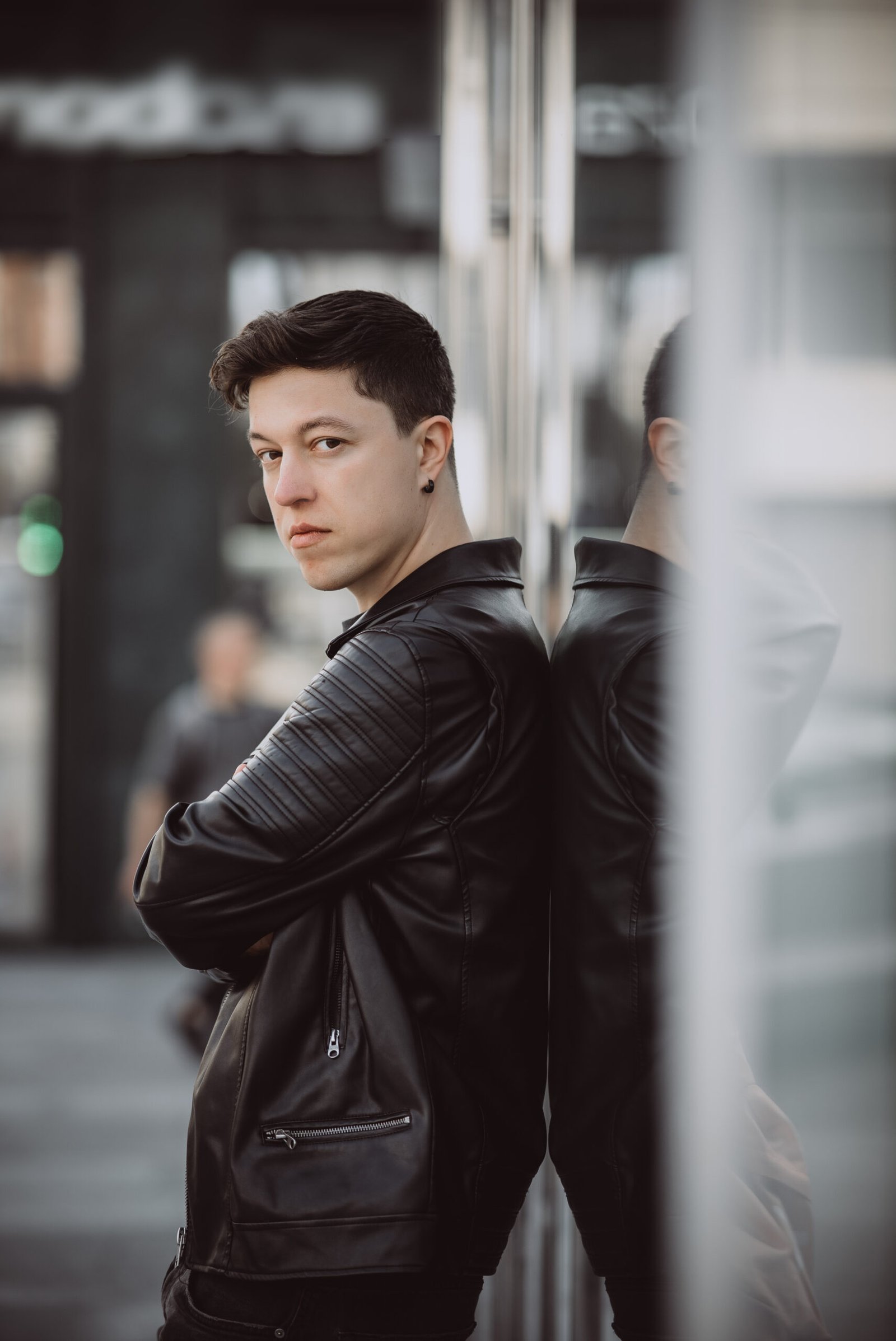 mens leather jacket